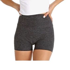 Beyond Yoga Spacedye Keep Pace 3" Short Black-Charcoal size S